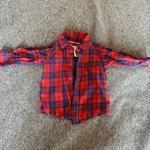 🌟3/$20🌟 Carter’s Baby Boy Plaid Button Down Shirt